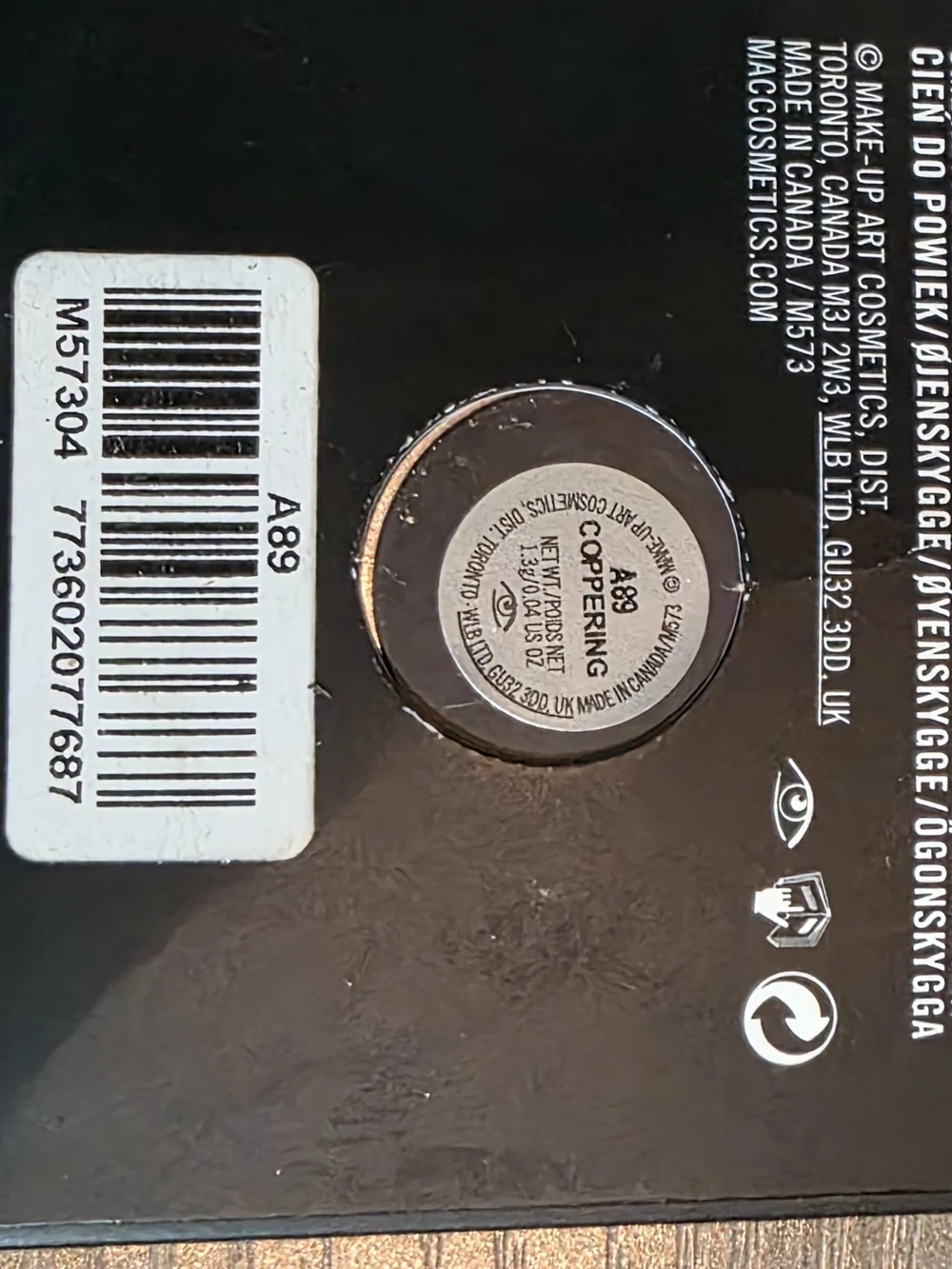 MAC Cosmetics Eyeshadow Single in Coppering (Warm Copper Brown)